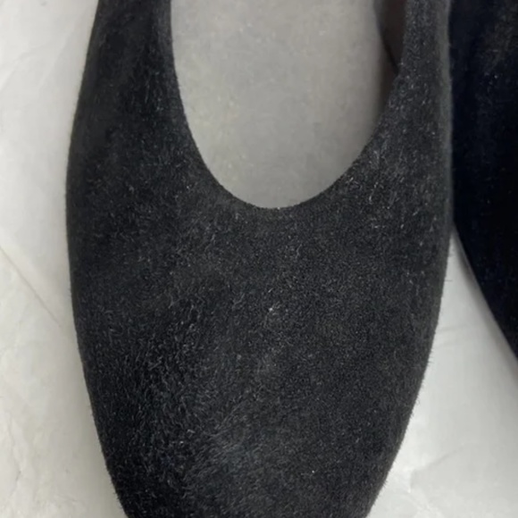 Stuart Weitzman black leather 2.5” wedge size 9 1/2 almost like new condition - Picture 7 of 13